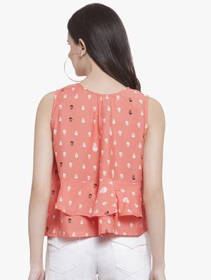 ruffle detail quirky top - 15972037 - Standard Image - 3