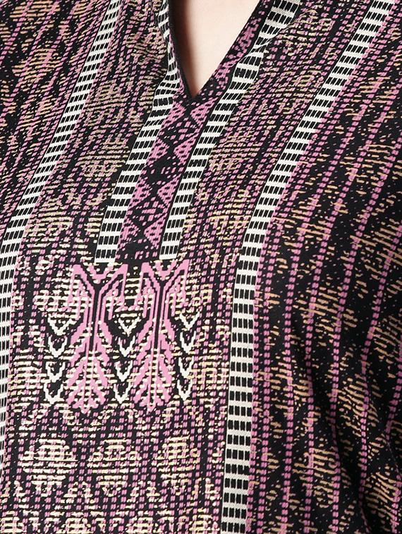 printed straight kurta - 15972102 - Zoom Image - 4