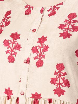 flared printed kurta - 15972114 - Standard Image - 3