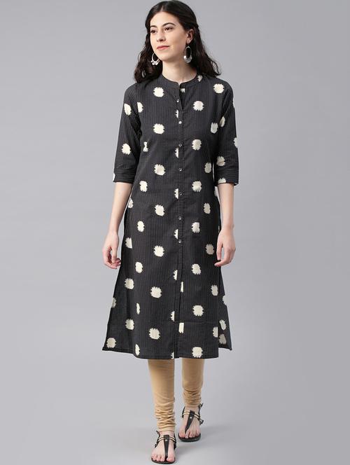 straight printed kurta - 15972118 - Standard Image - 1
