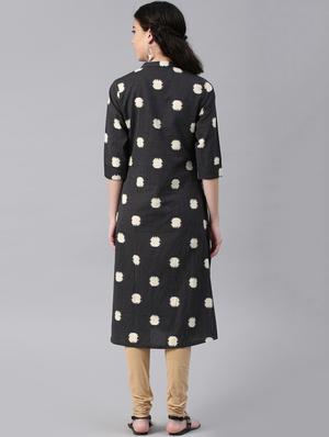 straight printed kurta - 15972118 - Standard Image - 3
