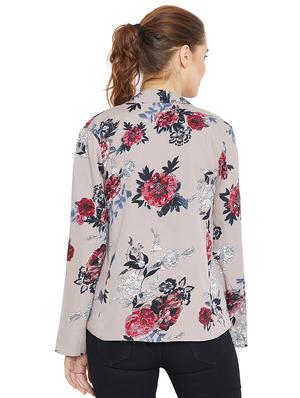 mauve floral shrug - 15972588 - Standard Image - 3