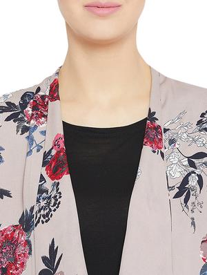 mauve floral shrug - 15972588 - Standard Image - 5