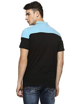 black color block tshirt - 15972742 - Standard Image - 3