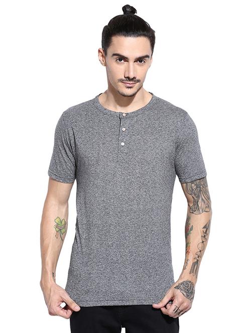 grey solid t-shirt - 15972755 - Standard Image - 1