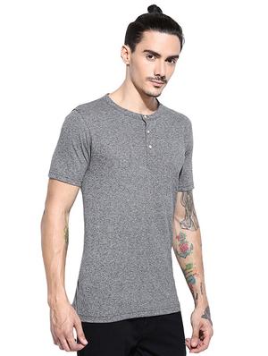 grey solid t-shirt - 15972755 - Standard Image - 2