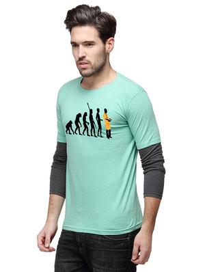 green printed tshirt - 15972763 - Standard Image - 2