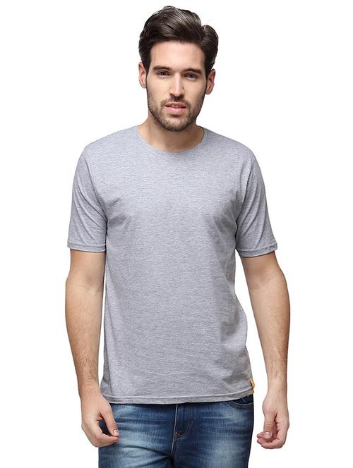 grey solid t-shirt - 15972764 - Standard Image - 1