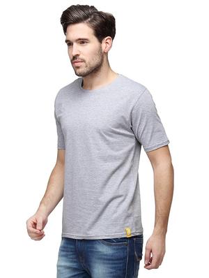 grey solid t-shirt - 15972764 - Standard Image - 2