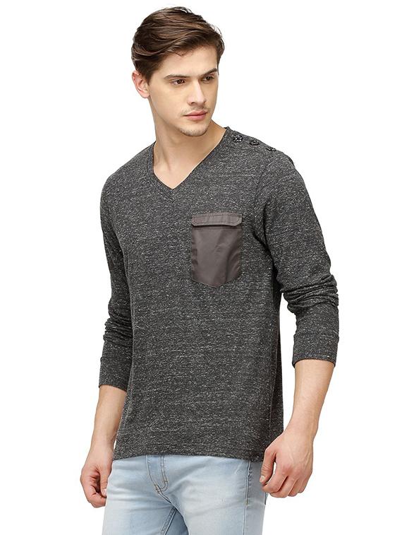 grey pocket t-shirt - 15972772 - Zoom Image - 2