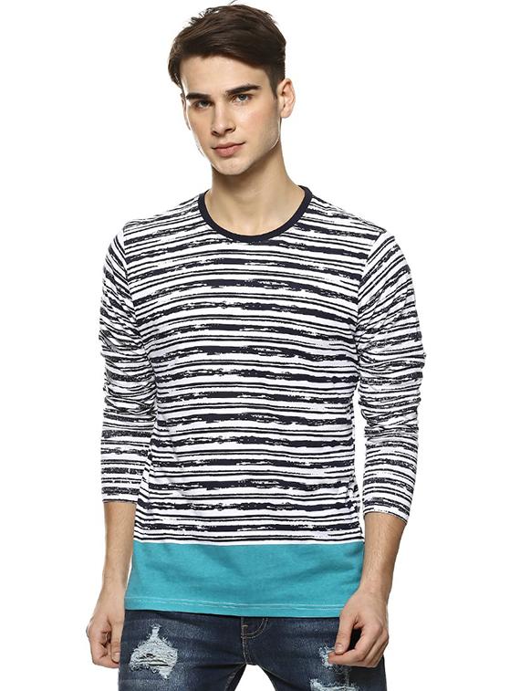 blue striped t-shirt - 15972774 - Zoom Image - 1