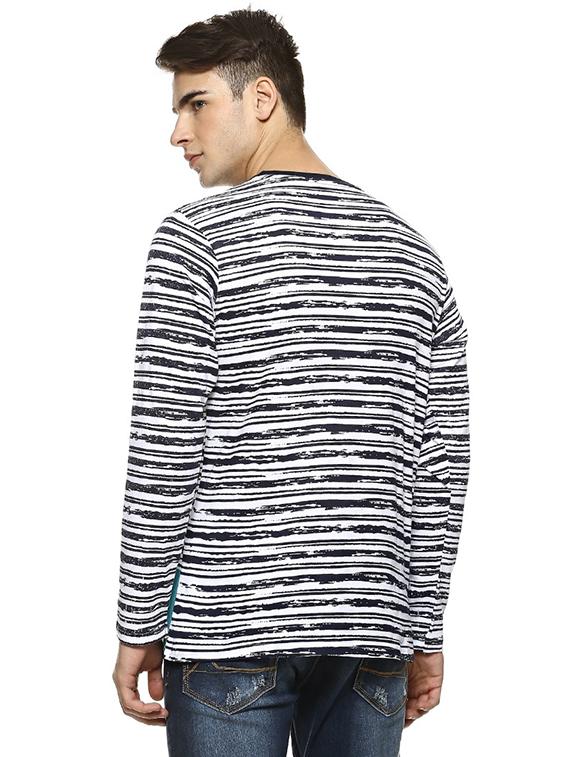 blue striped t-shirt - 15972774 - Zoom Image - 3