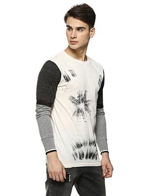 beige printed t-shirt - 15972776 - Standard Image - 2