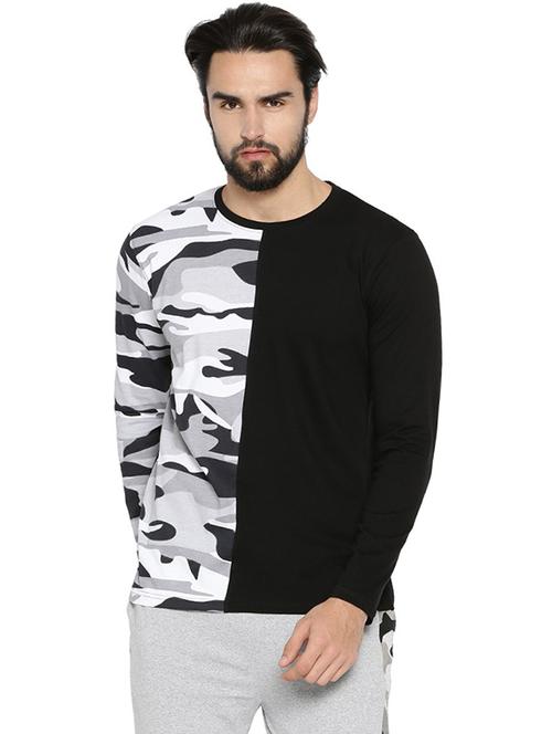 black camouflage t-shirt - 15972777 - Standard Image - 1