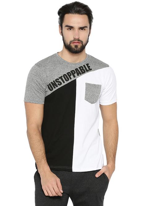 multicolor color block tshirt - 15972786 - Standard Image - 1