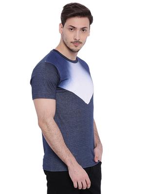 blue cut and sew tshirt - 15972794 - Standard Image - 2