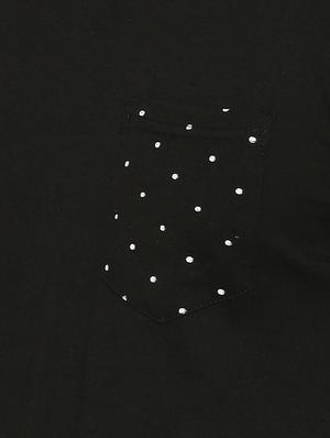black pocket tshirt with camouflage sleeves - 15972799 - Standard Image - 4