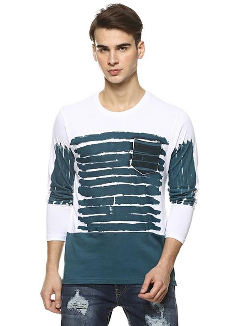 blue striped pocket tshirt - 15972804 - Standard Image - 1