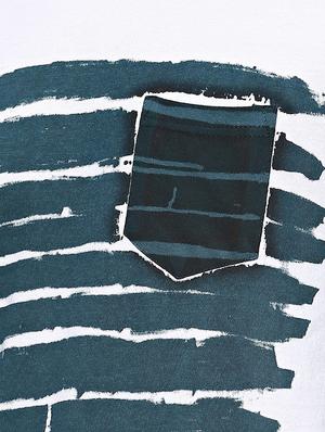 blue striped pocket tshirt - 15972804 - Standard Image - 4