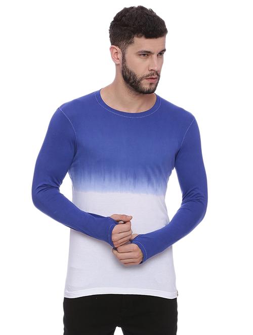 blue ombre t-shirt - 15972808 - Standard Image - 1