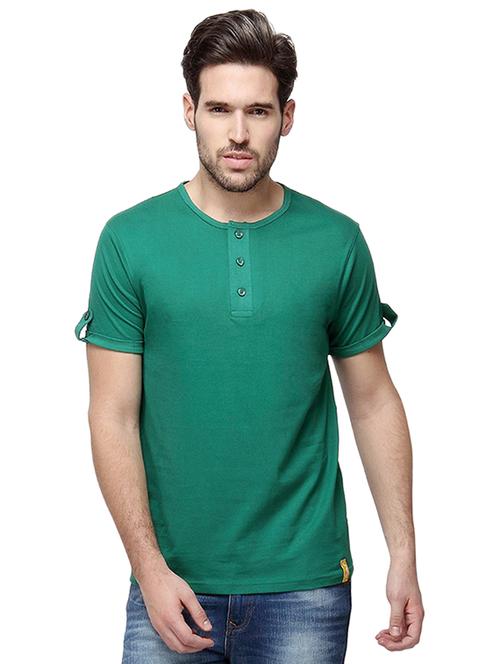 green solid tshirt - 15972811 - Standard Image - 1