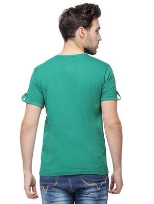 green solid tshirt - 15972811 - Standard Image - 3