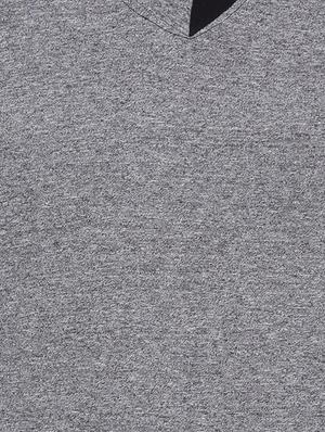 grey color block t-shirt - 15972813 - Standard Image - 4