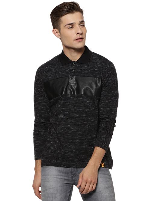 black cut and sew tshirt - 15972818 - Standard Image - 1