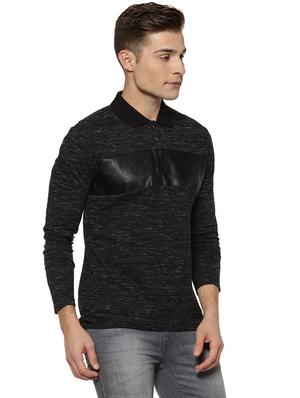 black cut and sew tshirt - 15972818 - Standard Image - 2