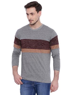 grey cut and sew t-shirt - 15972819 - Standard Image - 2