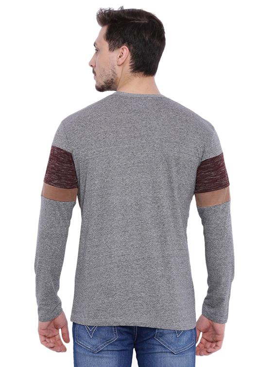 grey cut and sew t-shirt - 15972819 - Zoom Image - 3