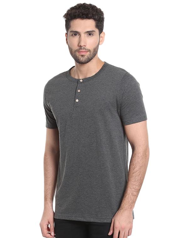 grey solid t-shirt - 15972821 - Zoom Image - 2