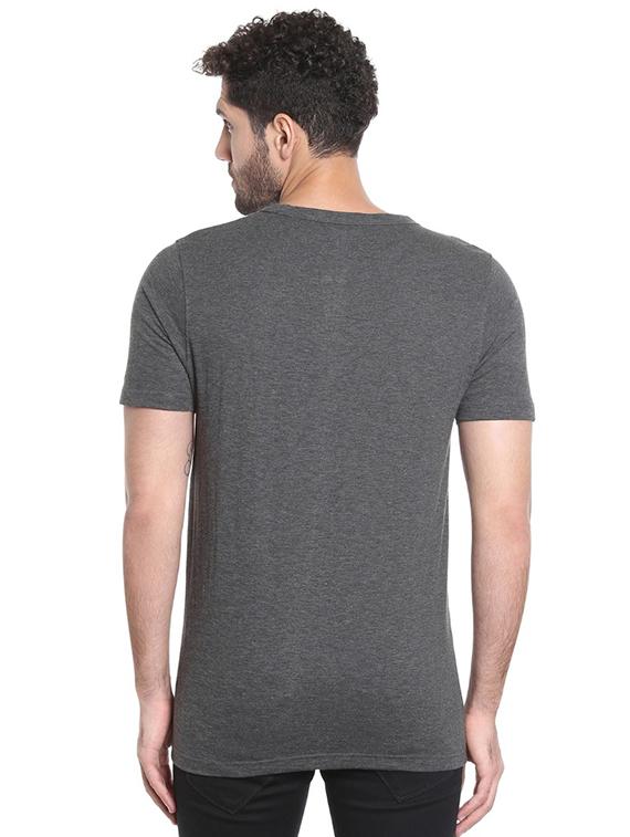 grey solid t-shirt - 15972821 - Zoom Image - 3