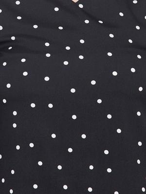 layered bell sleeved polka dots top - 15972851 - Standard Image - 6