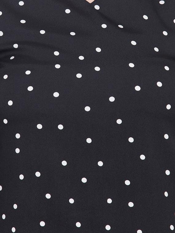 layered bell sleeved polka dots top - 15972851 - Zoom Image - 6