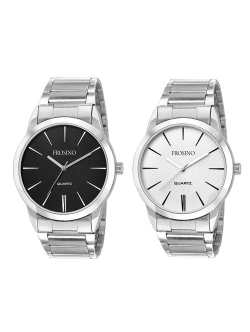set of 2 analog watch combo - 15973240 - Standard Image - 1