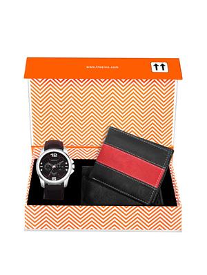 round dial analog watch and wallet combo - 15973258 - Standard Image - 8