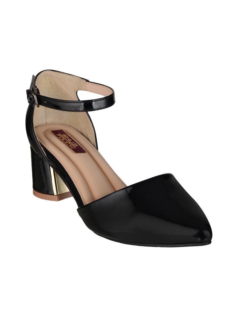 black patent leather ankle strap sandals - 15973360 - Zoom Image - 1
