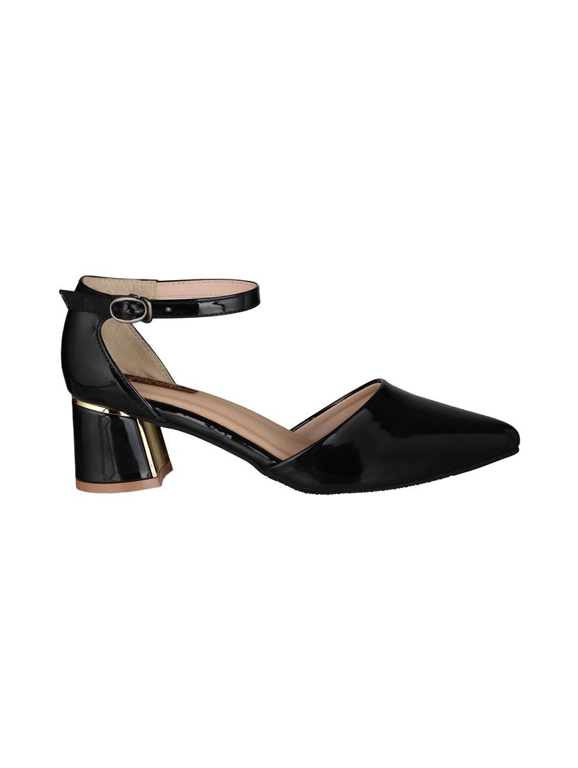 black patent leather ankle strap sandals - 15973360 - Zoom Image - 2
