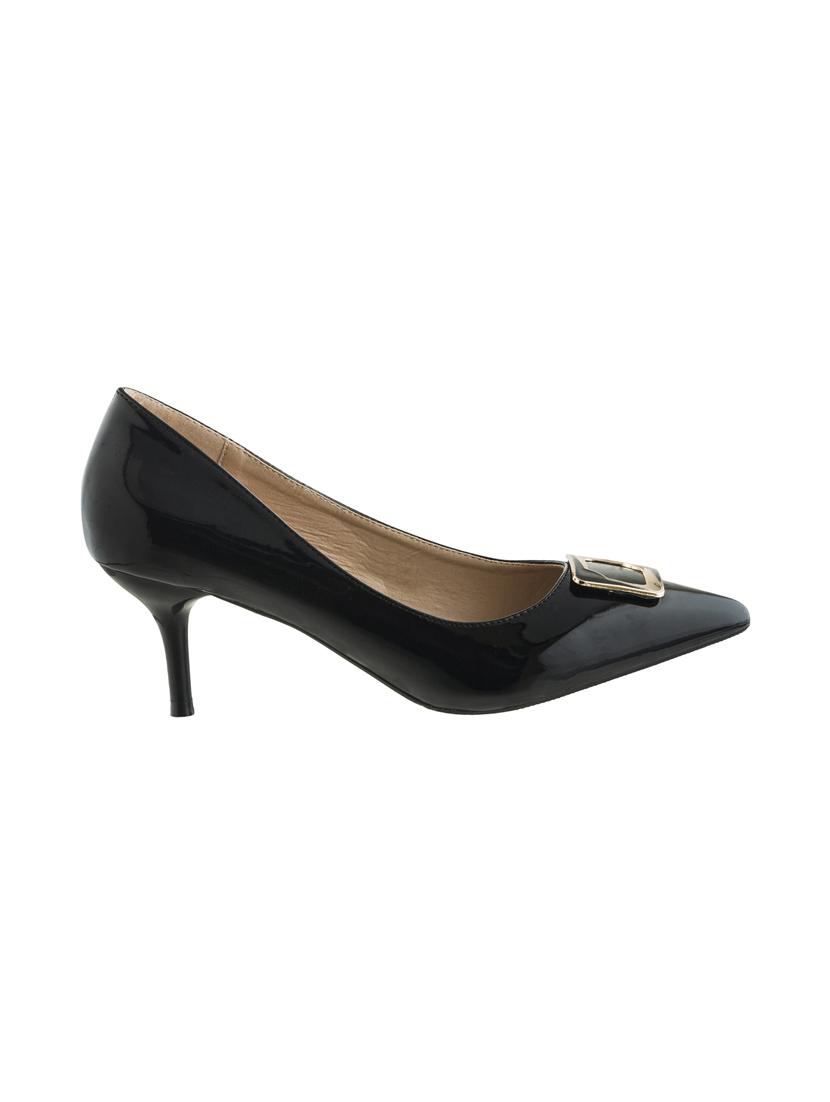 black patent leather closed back sandals - 15973378 - Zoom Image - 2