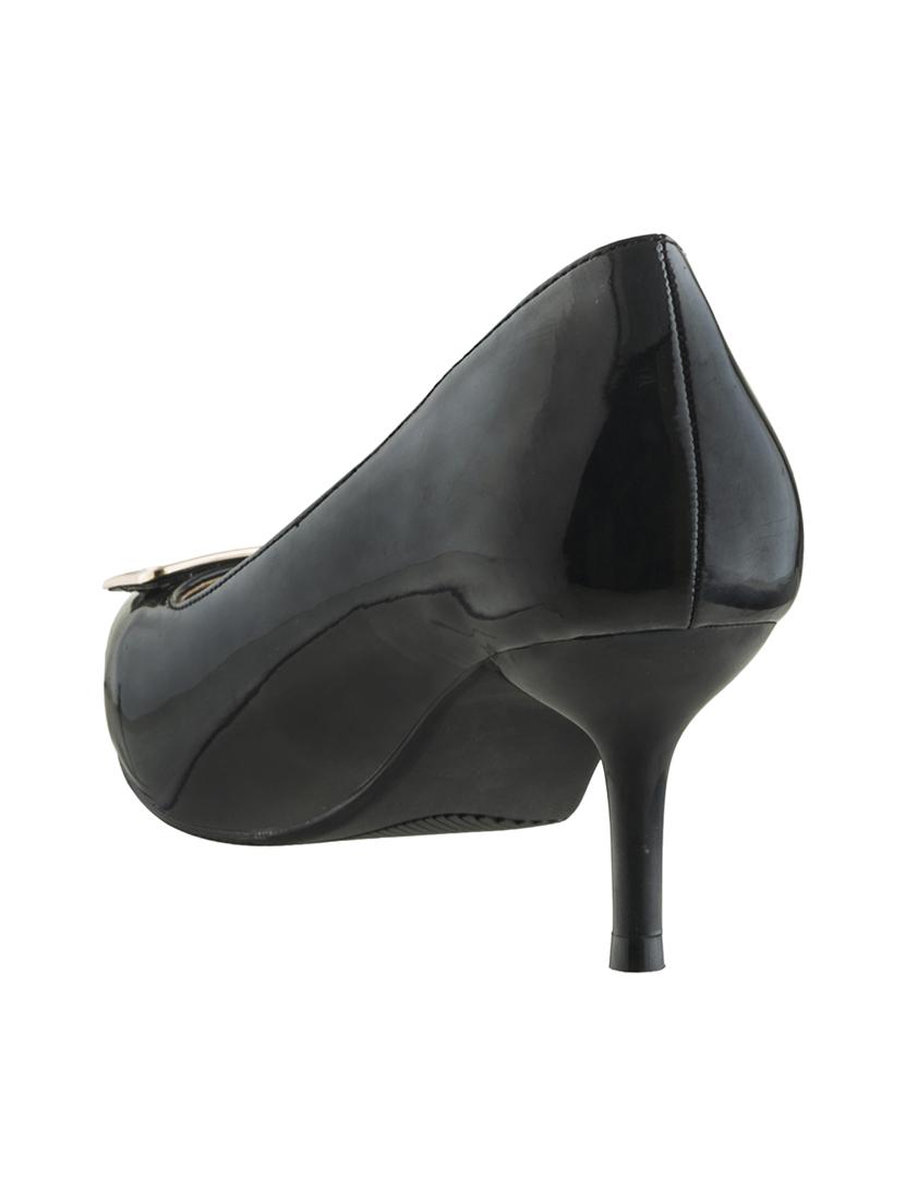 black patent leather closed back sandals - 15973378 - Zoom Image - 3