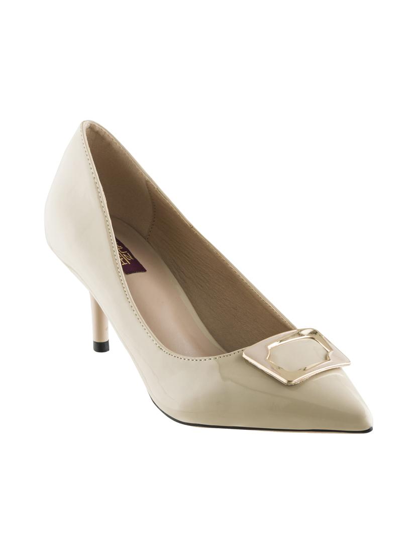 nude patent leather closed back sandals - 15973380 - Zoom Image - 1