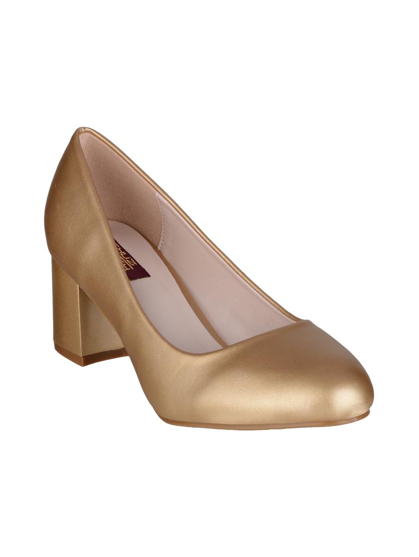 gold slip on pumps - 15973455 - Zoom Image - 1