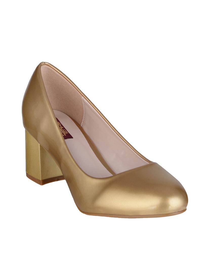 gold slip on pumps - 15973461 - Zoom Image - 1