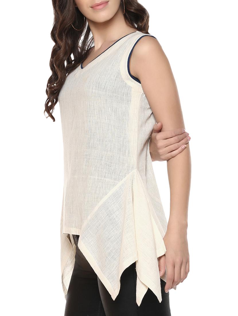 contrast piped asymmetric tunic - 15973984 - Zoom Image - 2