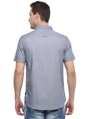 grey solid casual shirt - 15974097 - Standard Image - 3