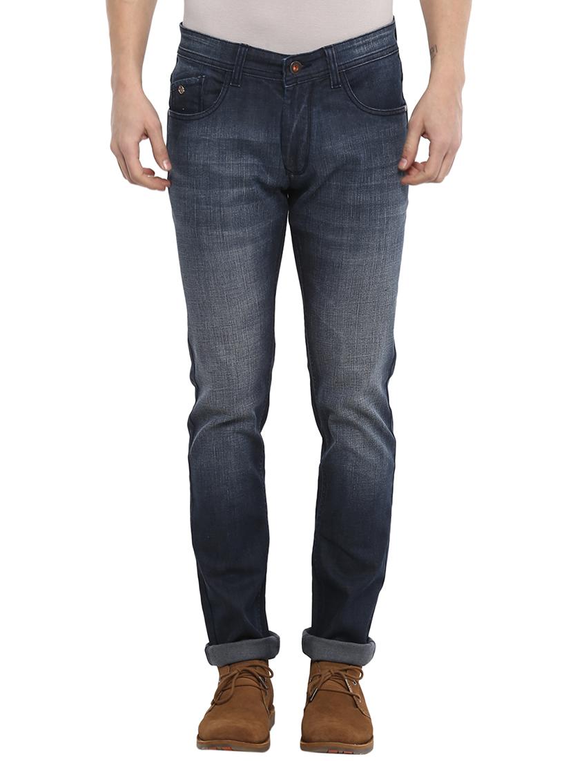 blue cotton washed jeans - 15974109 - Zoom Image - 1