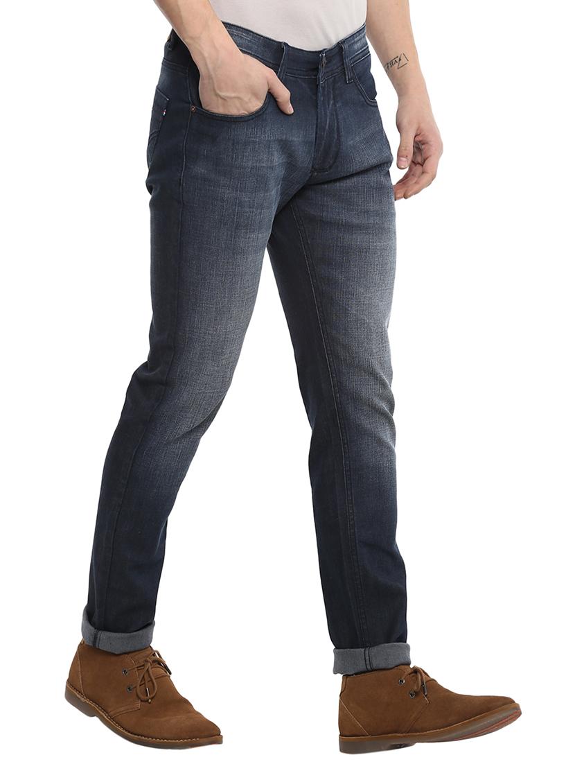 blue cotton washed jeans - 15974109 - Zoom Image - 2