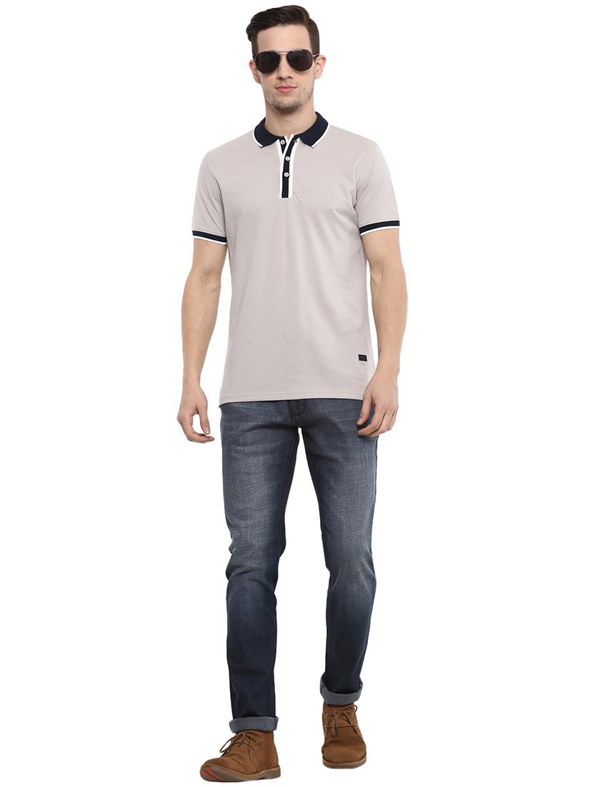 blue cotton washed jeans - 15974109 - Zoom Image - 4