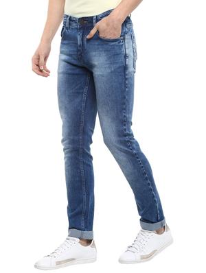 blue cotton washed jeans - 15974114 - Standard Image - 2